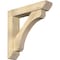 Ekena Millwork Legacy Slat Rough Sawn Bracket w/ Offset Brace, Douglas Fir, 6"W x 28"D x 28"H BKT0604X28X28LEC06RDF - alternate 1